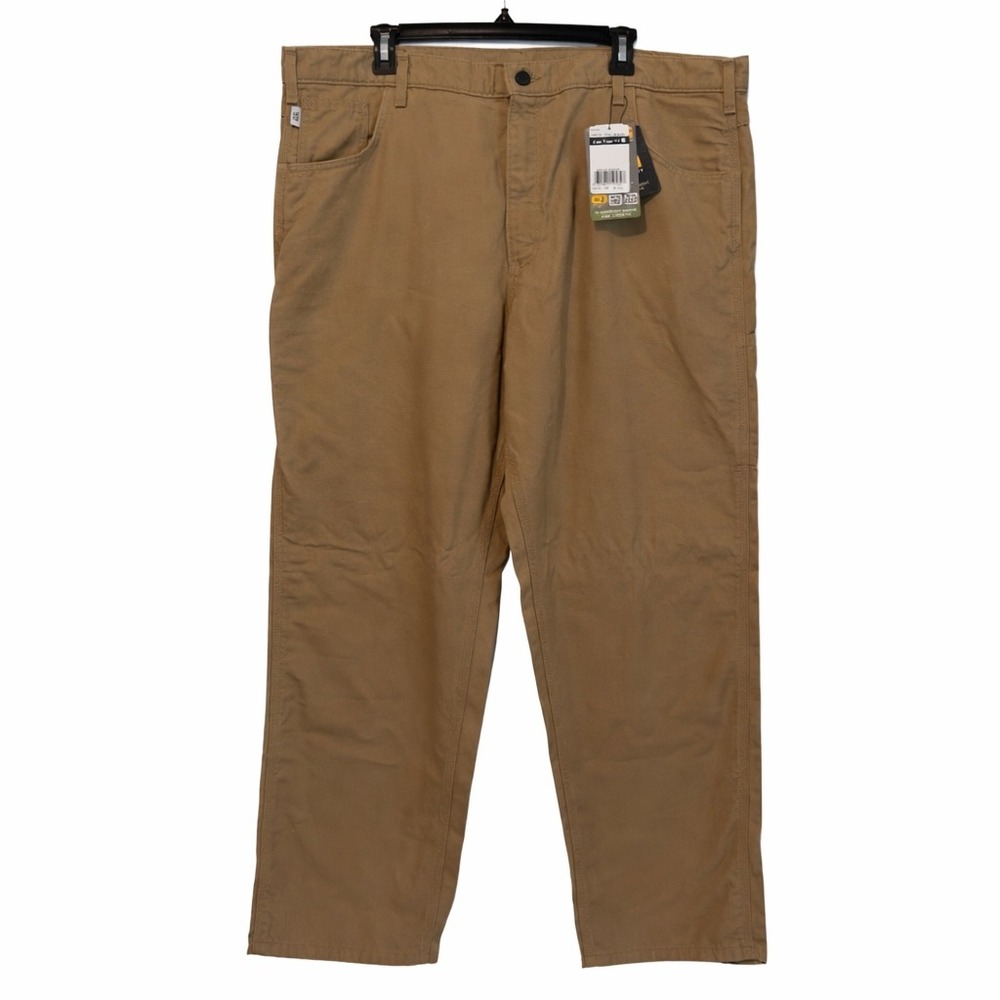 Carhartt FR Loose Fit Midweight Canvas Work Pants Men 42x32 (41x31)actual Khaki
